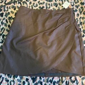 Abercrombie &Fitch vegan leather skirt